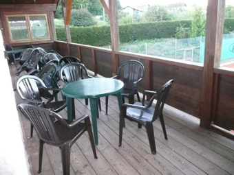 Balkon des Vereinsheims